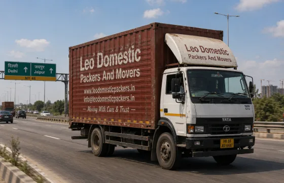 Leo Domestic Packers And Movers - Highway Truck