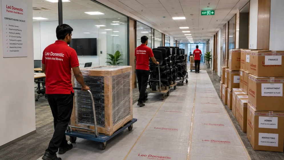 Leo Domestic Packers And Movers - Office Relocation